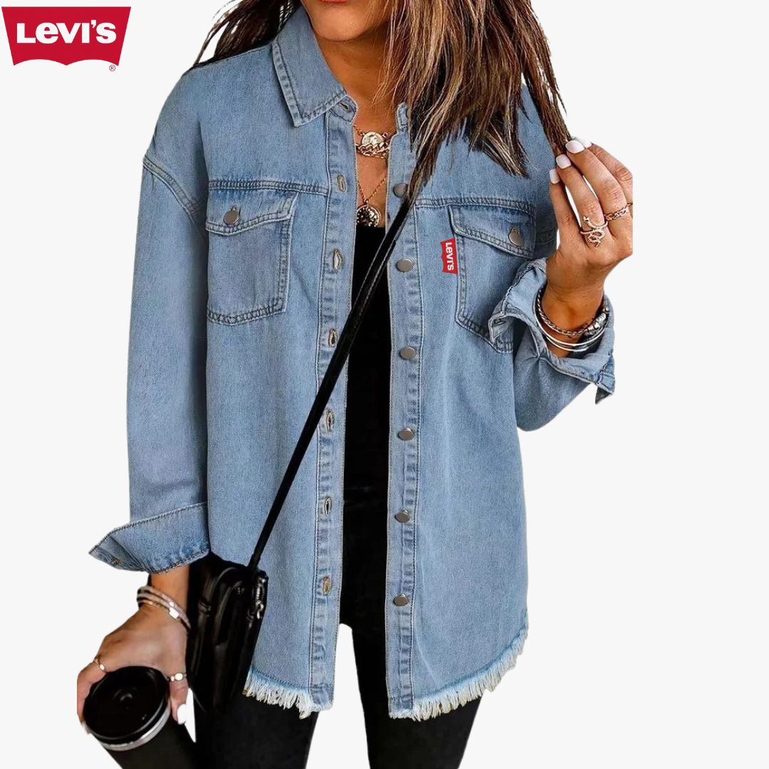 Stefania | Denim Shacket for Dame