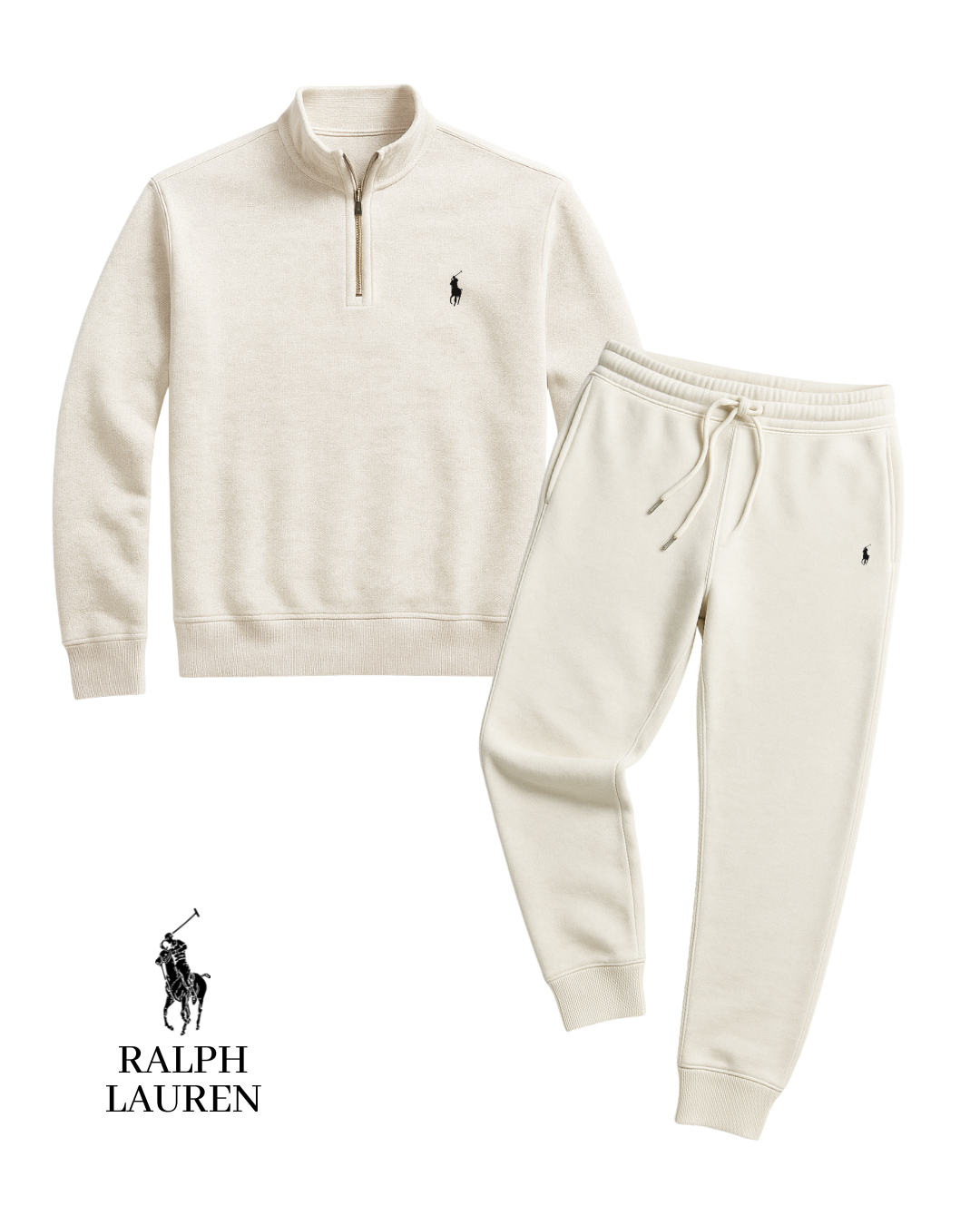 Essentielles Halv-zip & Jogger-set
