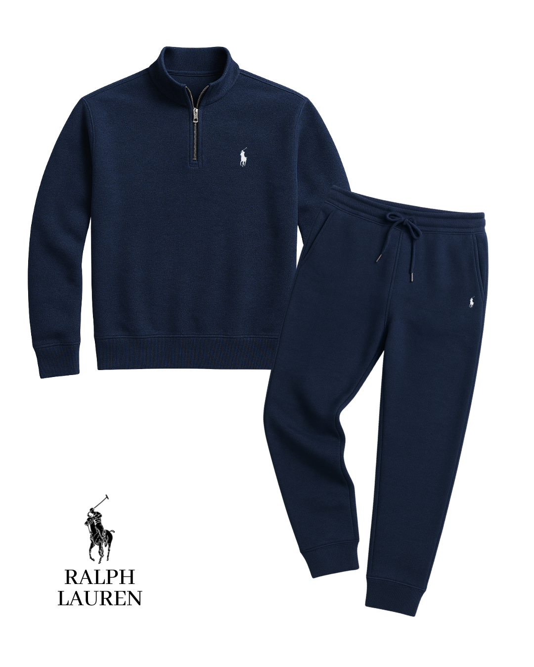 Essentielles Halv-zip & Jogger-set