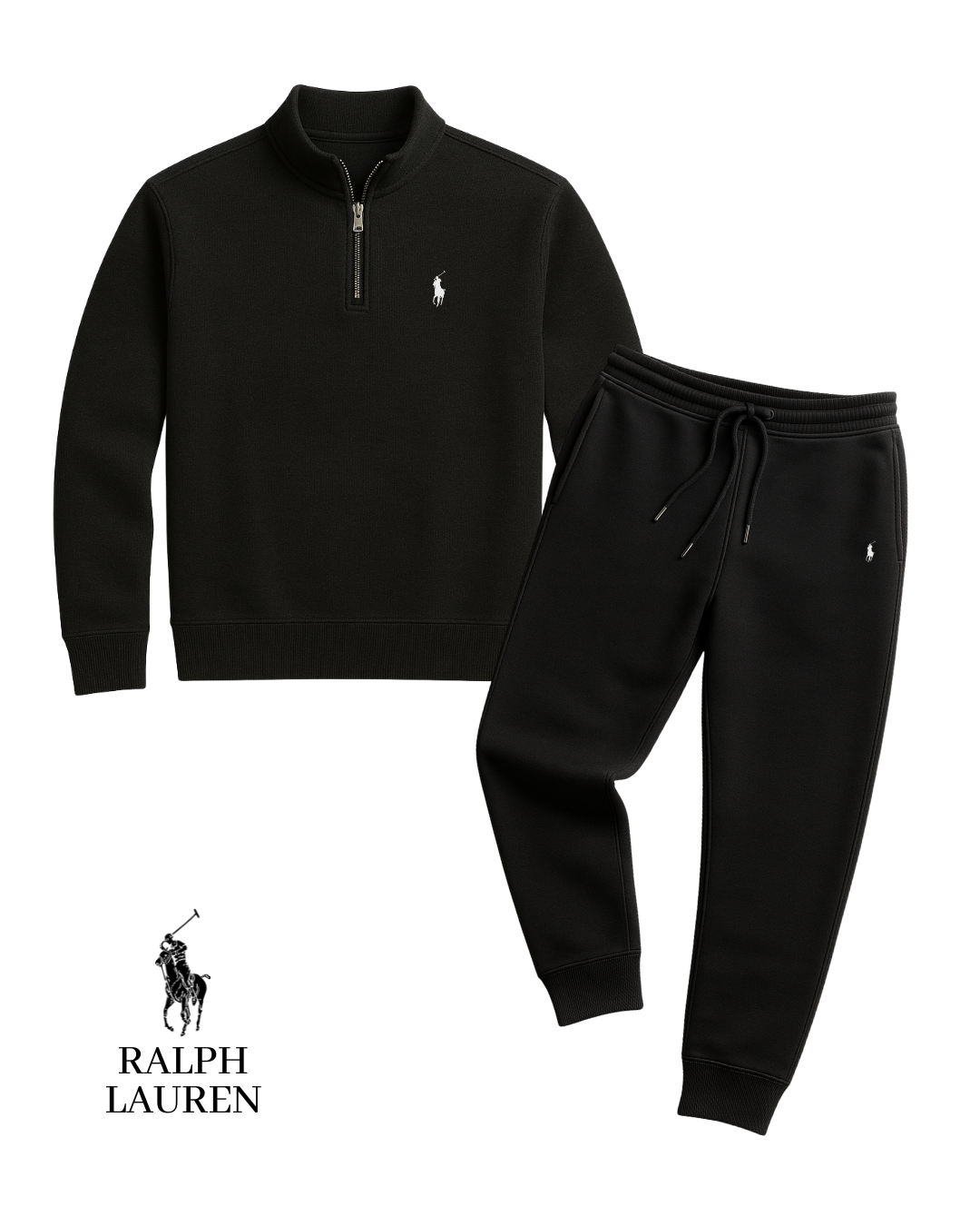 Essentielles Halv-zip & Jogger-set