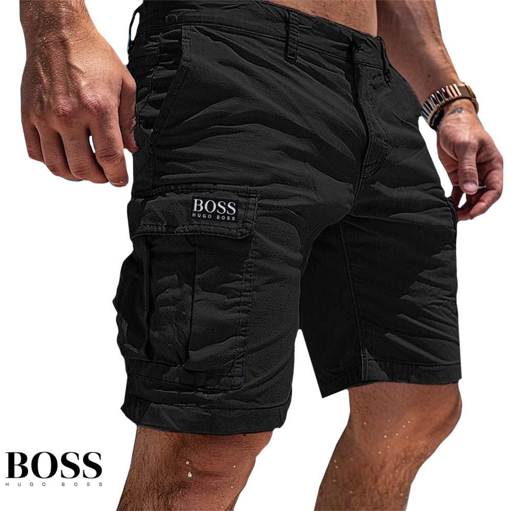 BOSS – Summit Luxe bomullsutegym shorts