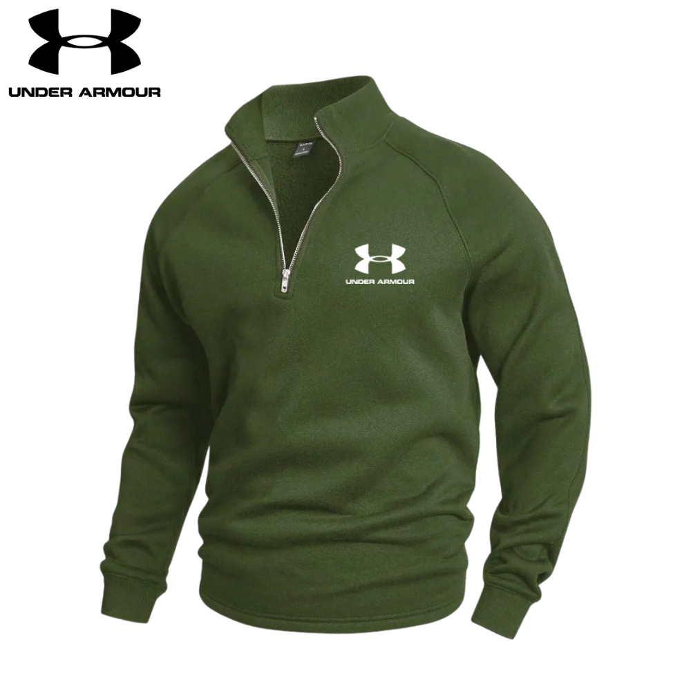 Uten ermer - Bomulls Half Zip-genser