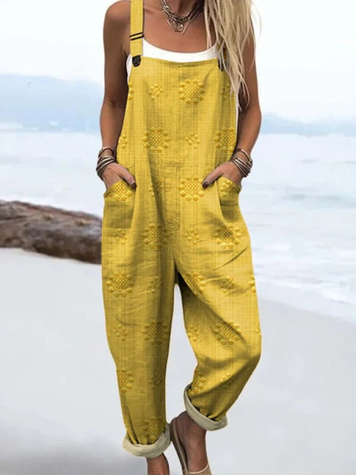 Helene™ – Jumpsuit med vintage blomsterprint