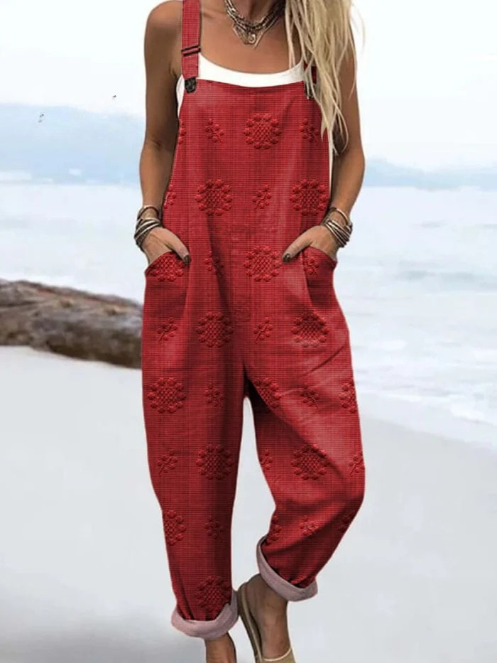 Helene™ – Jumpsuit med vintage blomsterprint