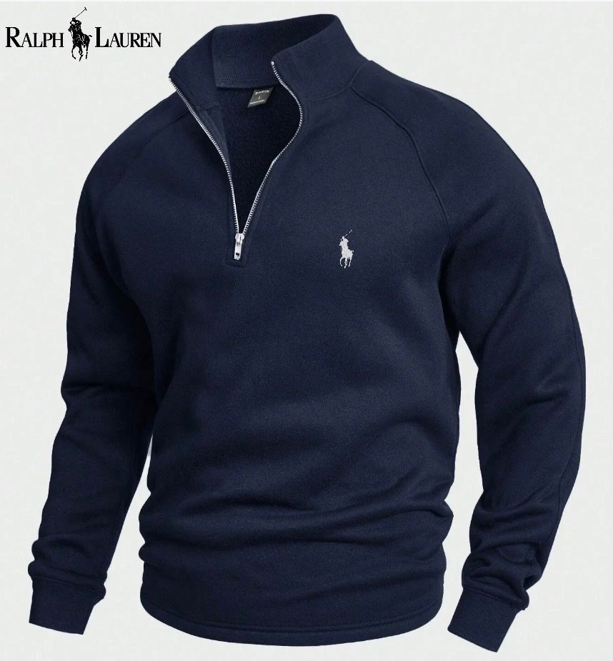 Ralph Lauren® Bomulls-oppbning Halv-zip Jumpsuit