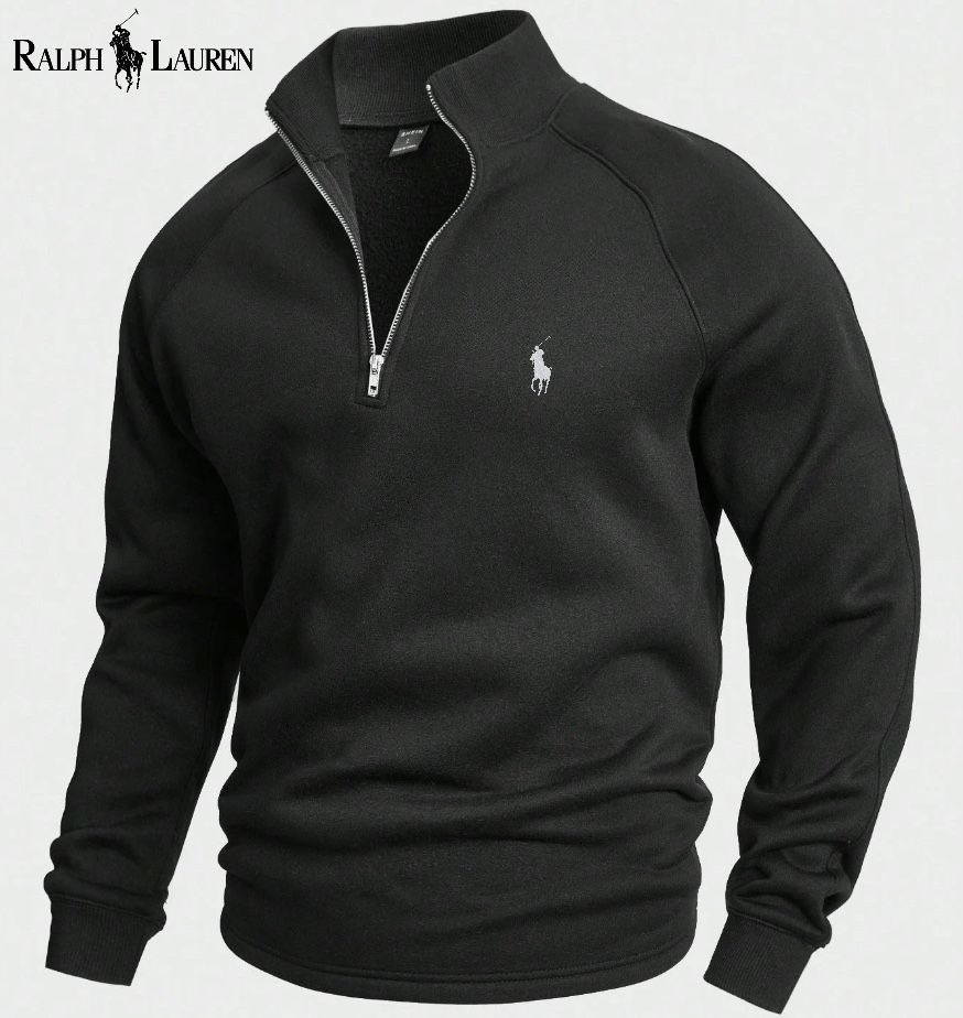 Ralph Lauren® Bomulls-oppbning Halv-zip Jumpsuit