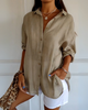 Elegant og romslig bluse med knapper