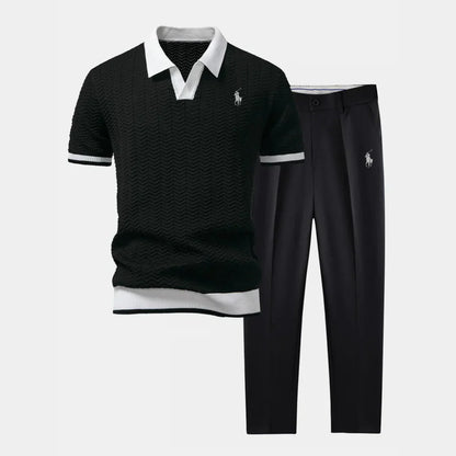 RL™-sett – Polo med V-hals og slim fit-bukser