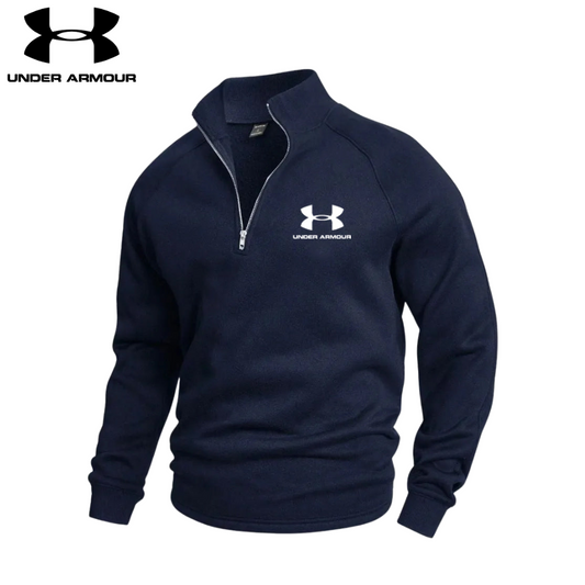 Uten ermer - Bomulls Half Zip-genser