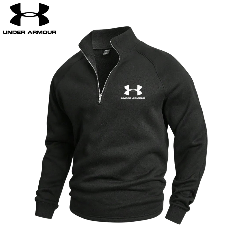 Uten ermer - Bomulls Half Zip-genser