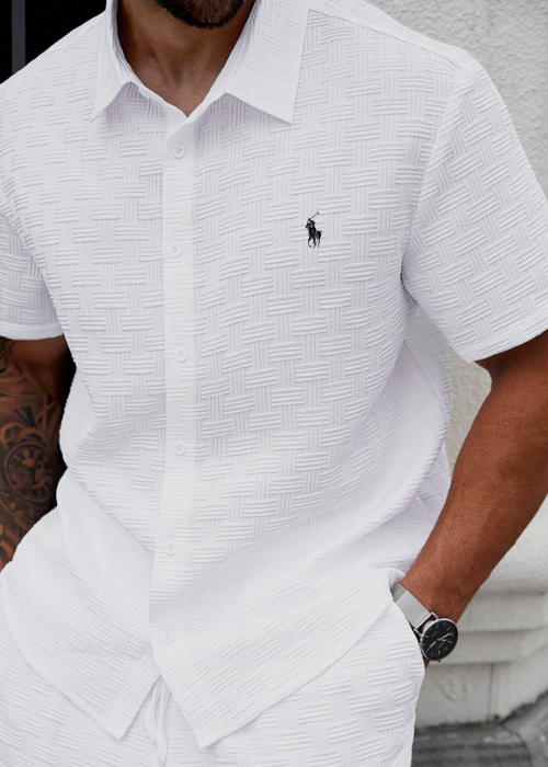 Ralph Lauren-inspirert sommersett – skjorte og bukser