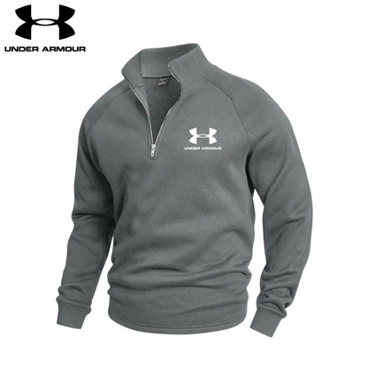 Uten ermer - Bomulls Half Zip-genser