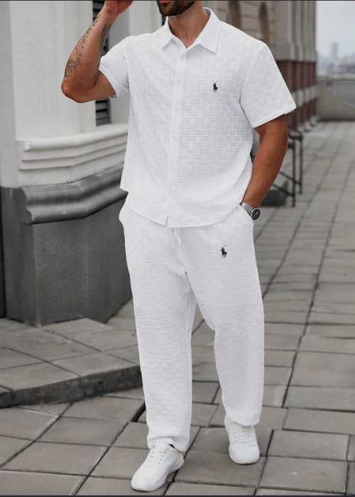 Ralph Lauren-inspirert sommersett – skjorte og bukser