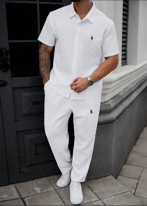 Ralph Lauren-inspirert sommersett – skjorte og bukser