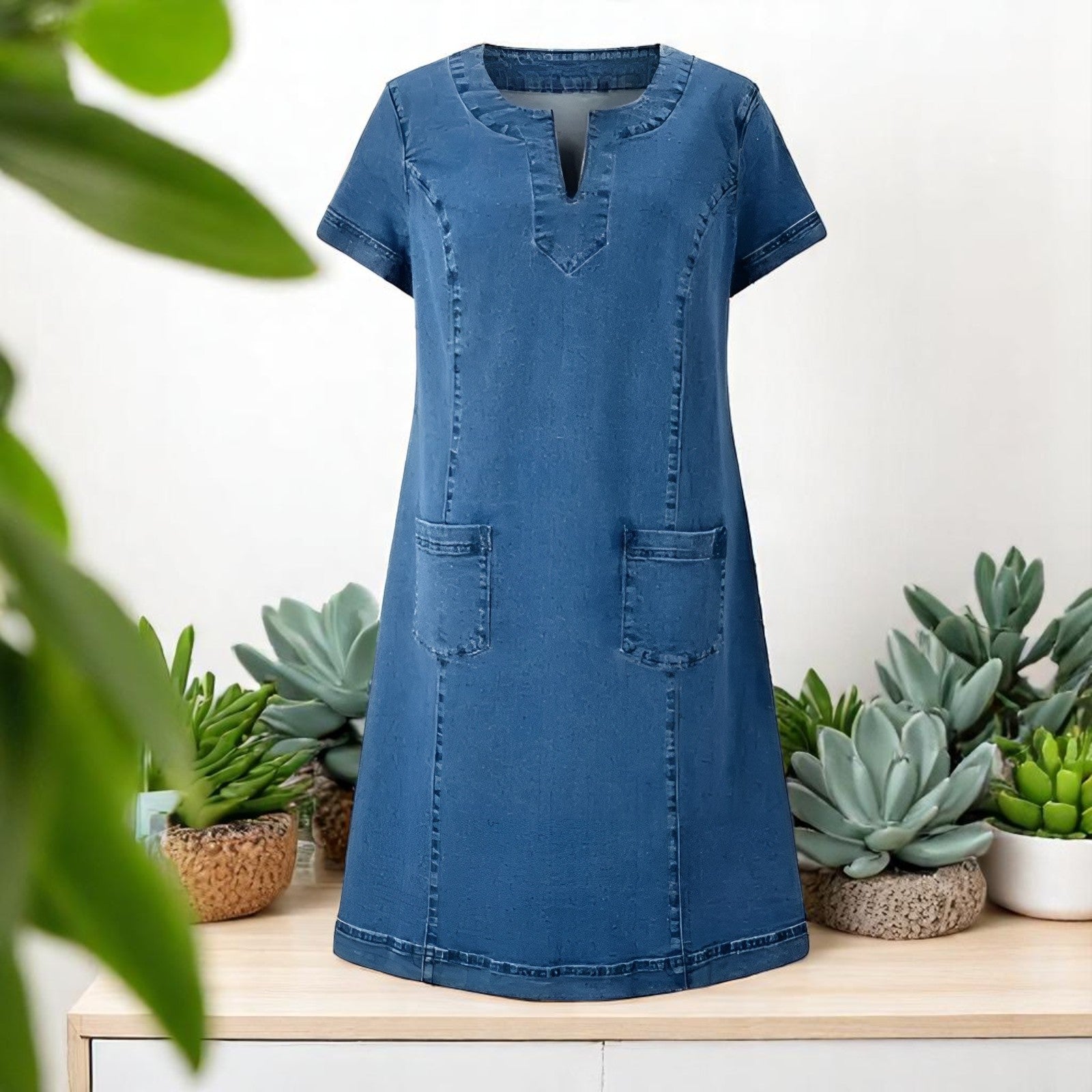 Joanna™ - Myk jeanskjole til kvinner
