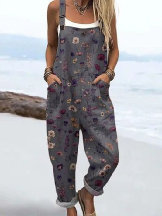 Ragnhild™ – Jumpsuit med vintage blomster