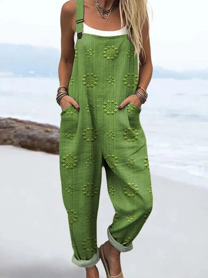 Helene™ – Jumpsuit med vintage blomsterprint