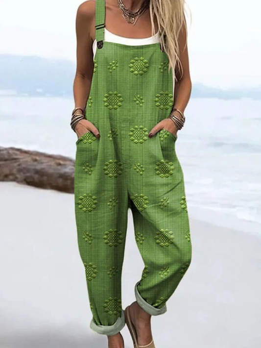 Helene™ – Jumpsuit med vintage blomsterprint