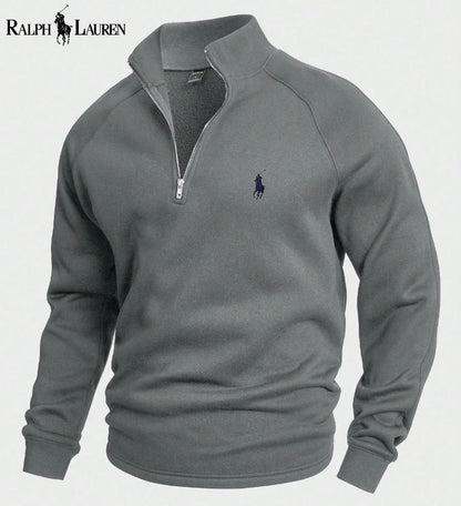 Ralph Lauren® Bomulls-oppbning Halv-zip Jumpsuit