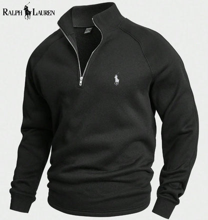 Ralph Lauren® Bomulls-oppbning Halv-zip Jumpsuit
