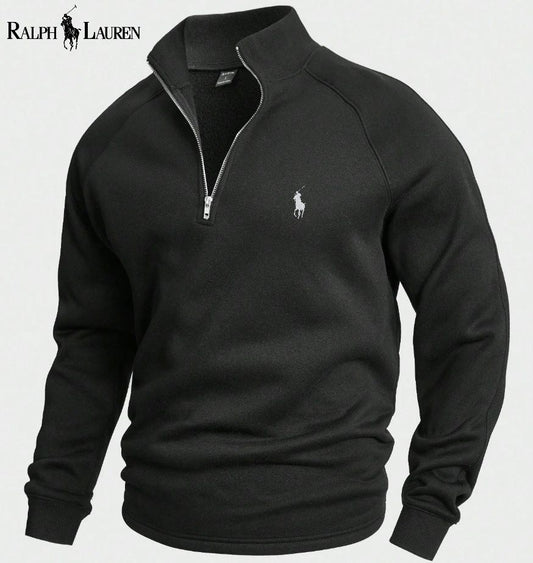 Ralph Lauren® Bomulls-oppbning Halv-zip Jumpsuit