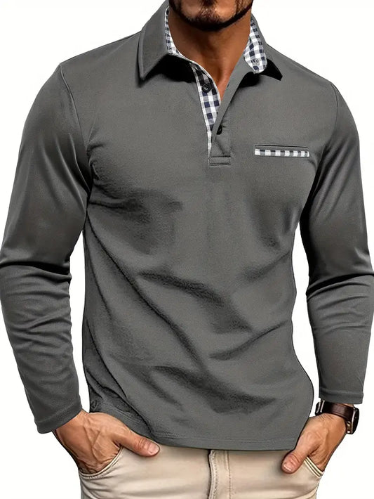 Van Laar – Poloshirt med Lange Ermer