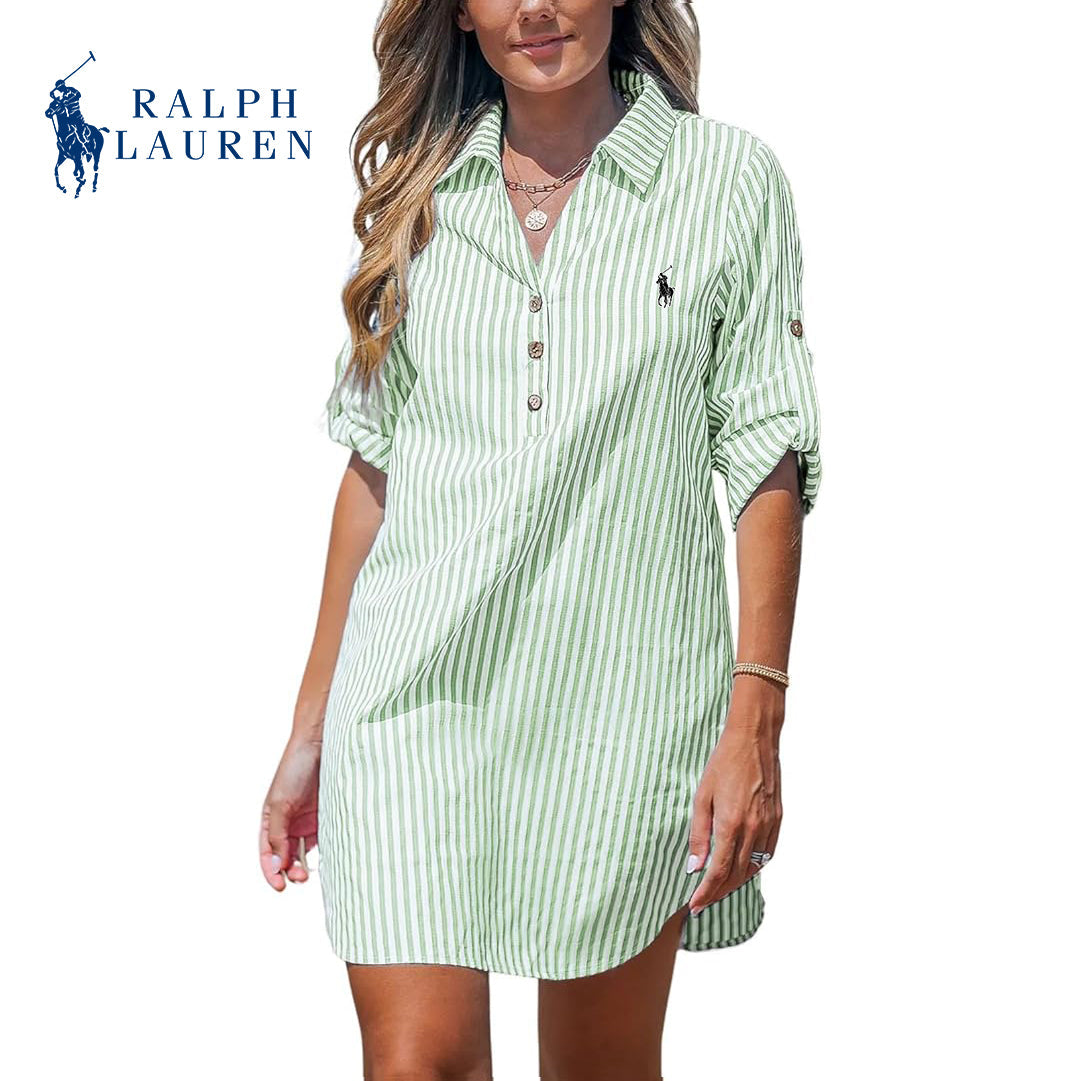 Ralph Lauren - Dame kjole med striper